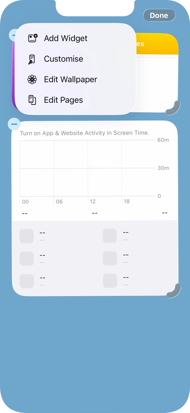 Press Add Widget. Press Add Widget.