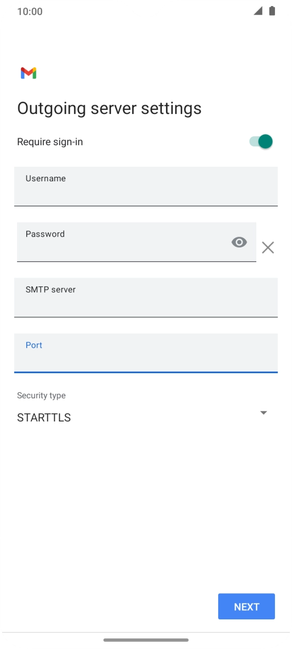 Press the drop down list below 'Security type'.