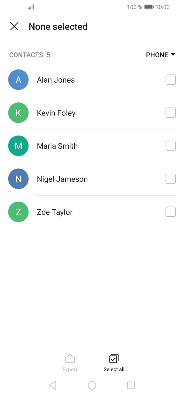 Press Select all.