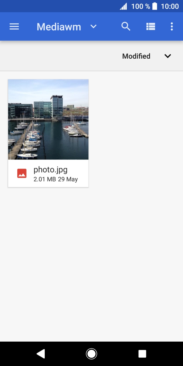 Press the required file. Press the required file.