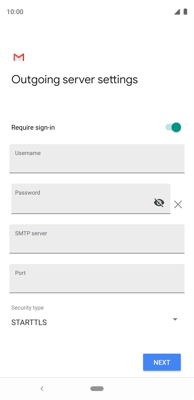 Press the field next to 'Require sign-in' to turn on the function. Press the field next to 'Require sign-in' to turn on the function.