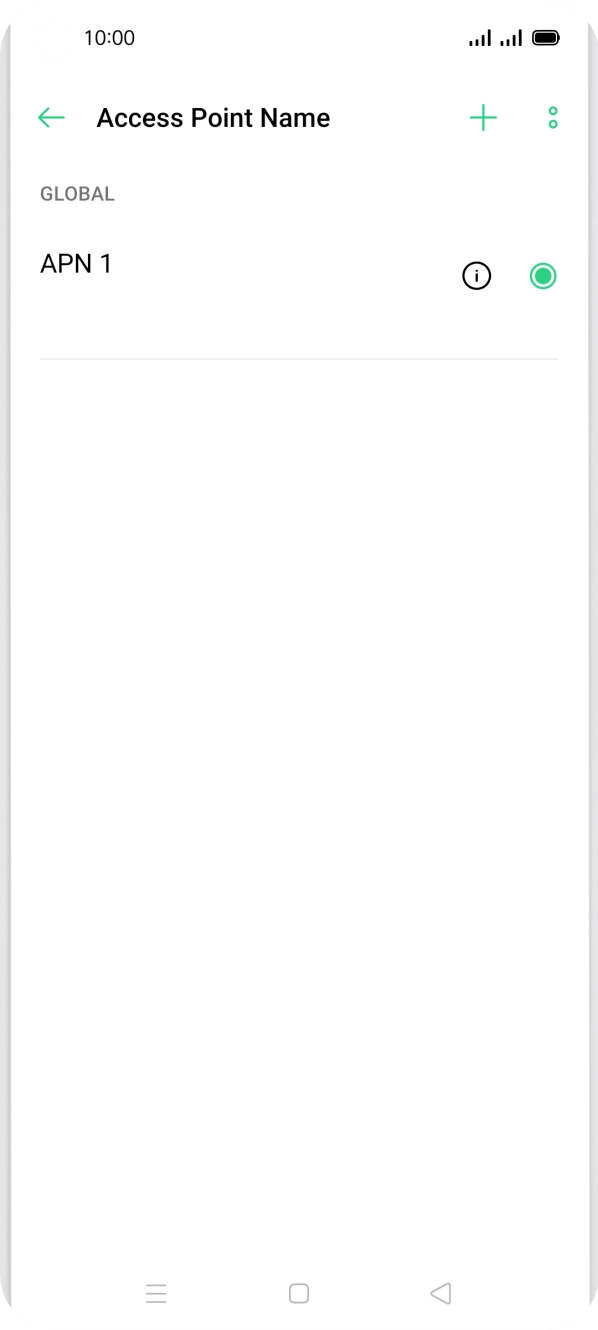 Press the add icon. Press the add icon.