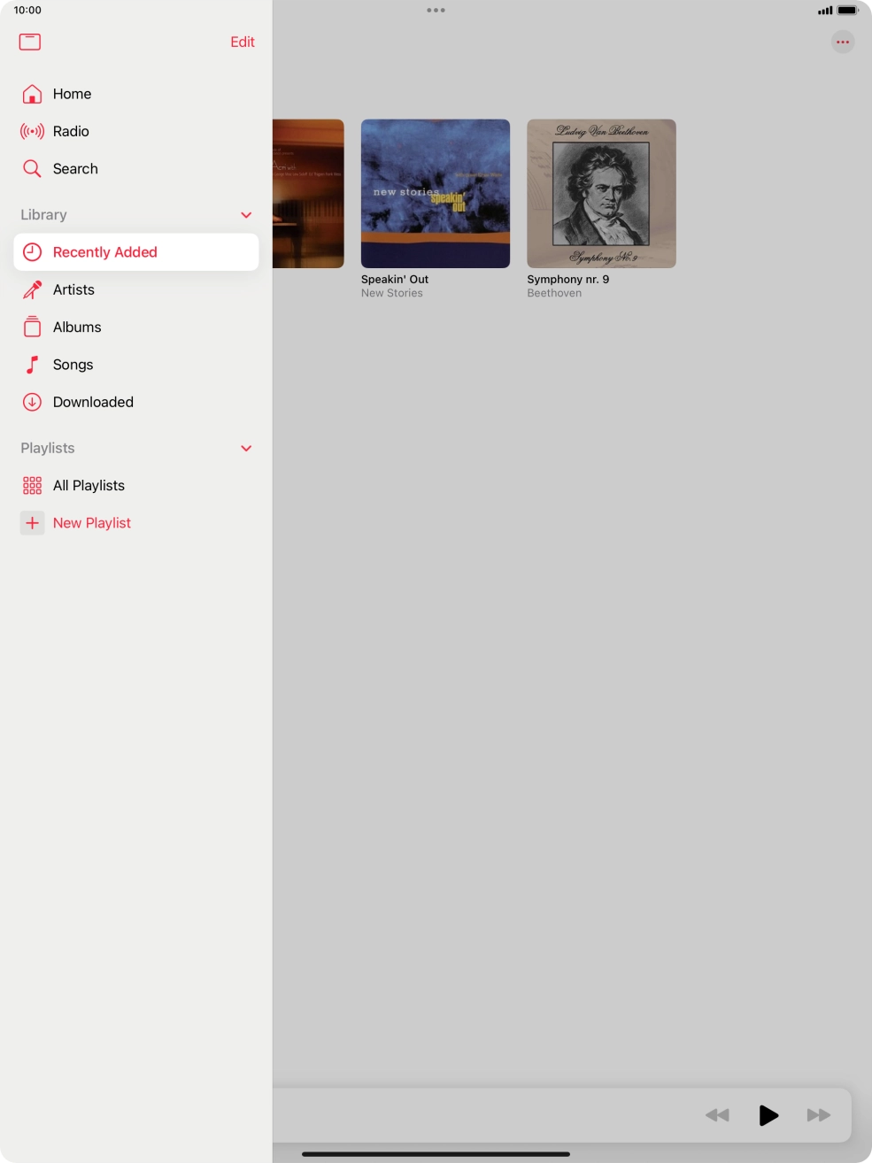 Press New Playlist.