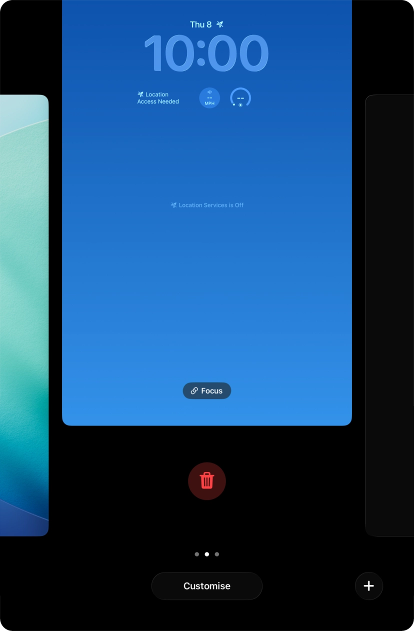 Press the delete icon. Press the delete icon.