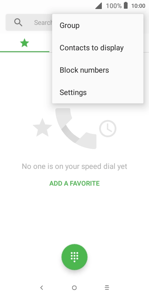 Press Settings.
