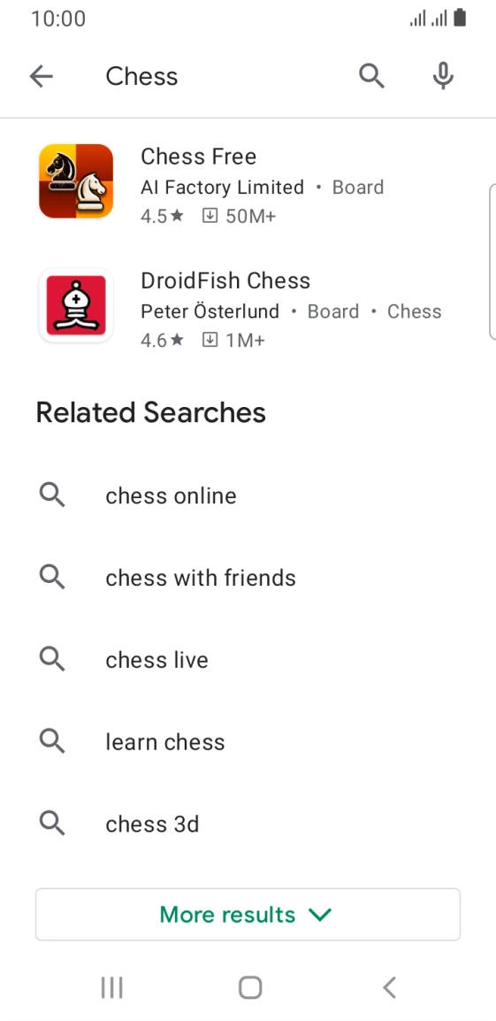 Press the required app. Press the required app.