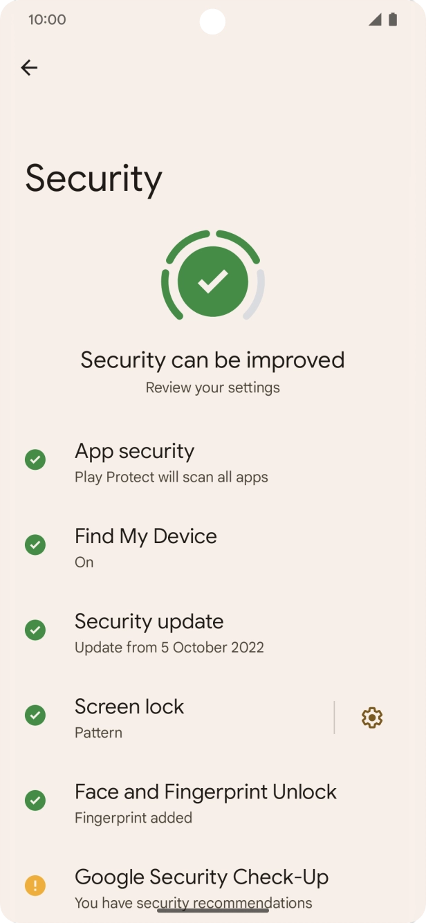 Press Screen lock and key in the current phone lock code. Press Screen lock and key in the current phone lock code.