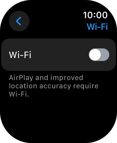 Press the indicator next to 'Wi-Fi' to turn on the function. Press the indicator next to 'Wi-Fi' to turn on the function.