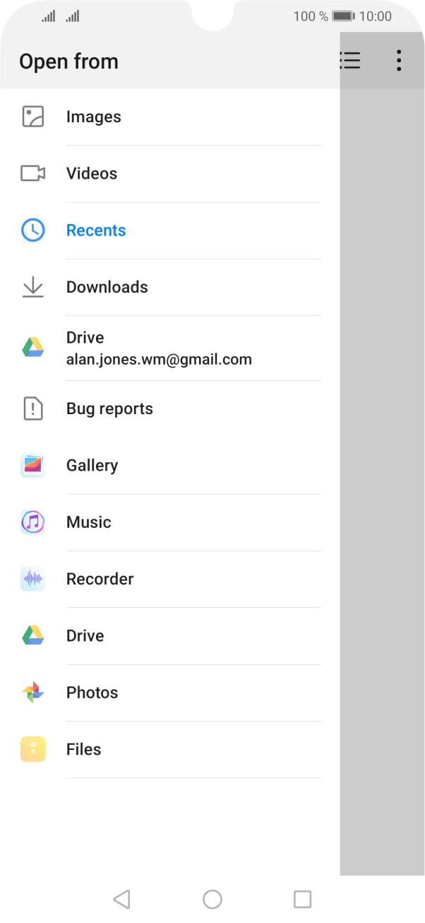 Press Images and go to the required folder. Press Images and go to the required folder.