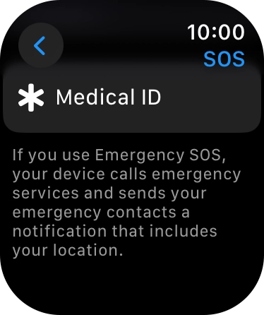 Press Medical ID. Press Medical ID.