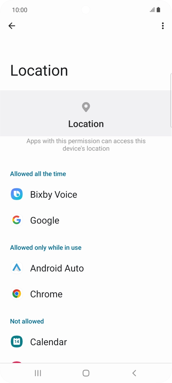 Press the required app. Press the required app.