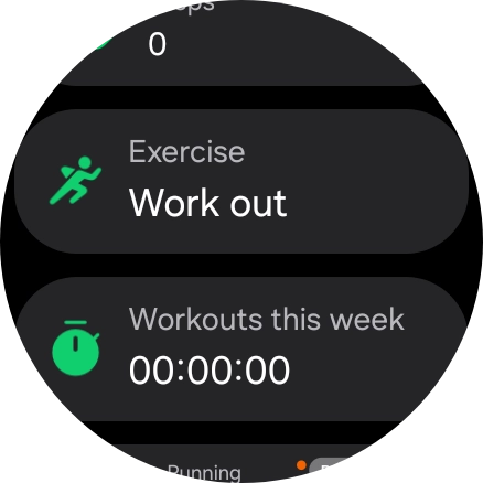 Press Work out.