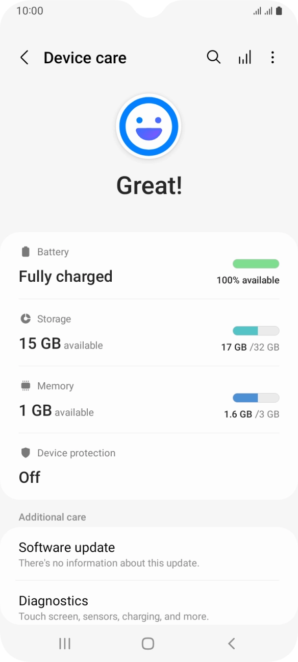 Press Battery.