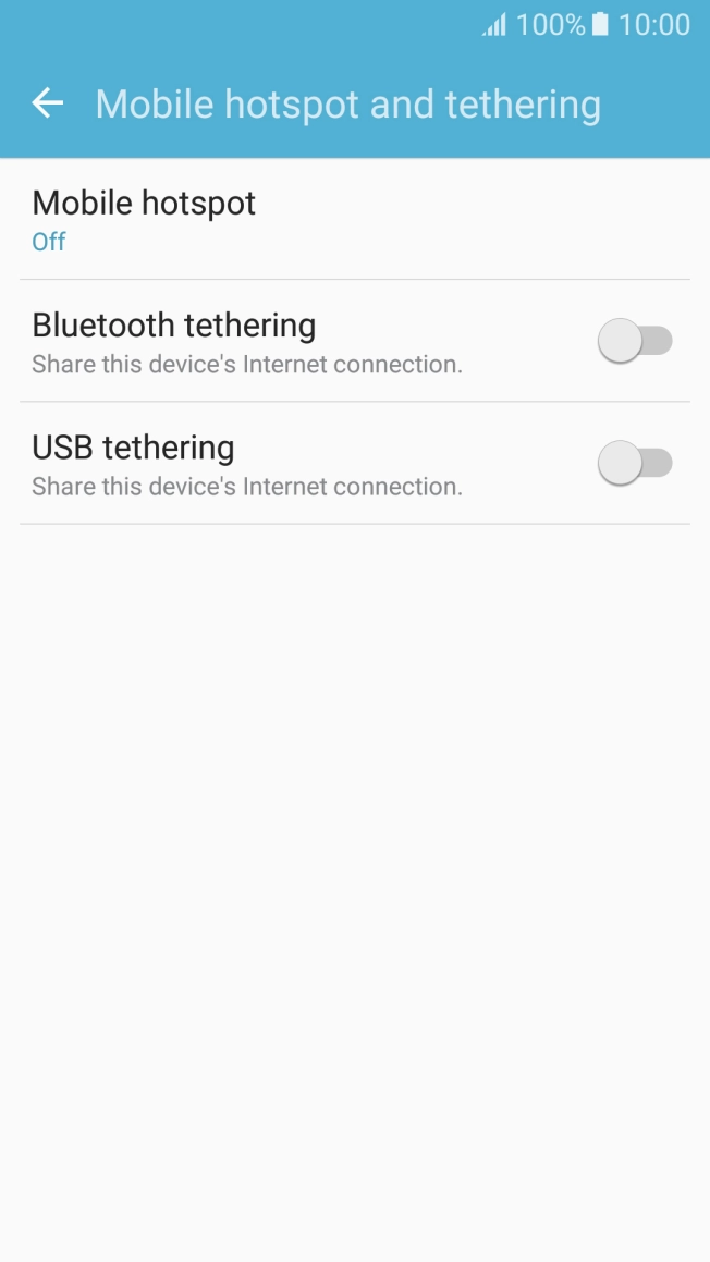 Press Mobile hotspot. Press Mobile hotspot.