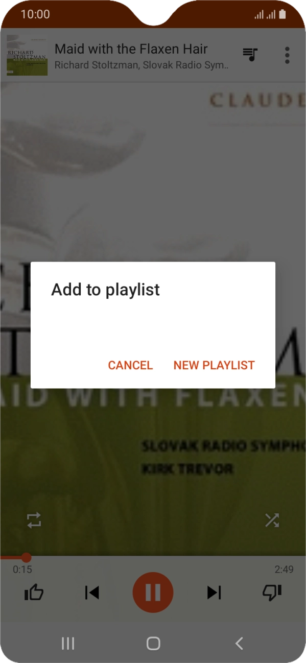 Press NEW PLAYLIST.