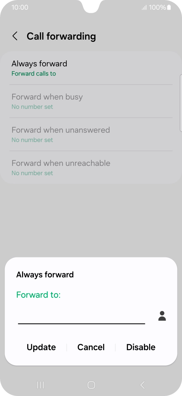 Press Disable.