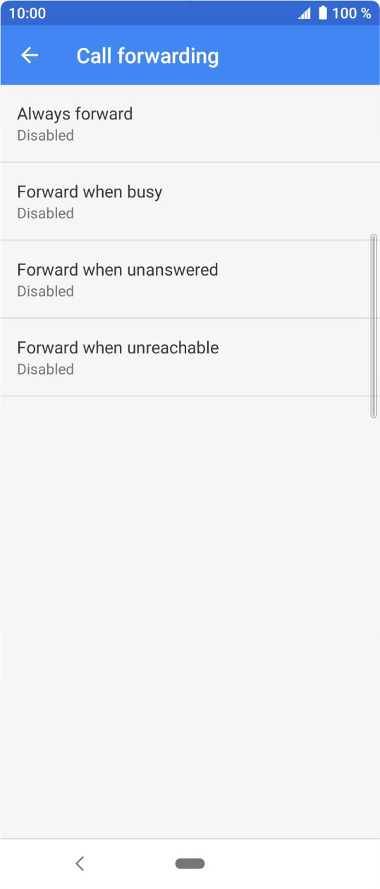 Press the Home key to return to the home screen.