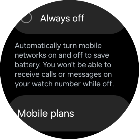 Press Mobile plans.