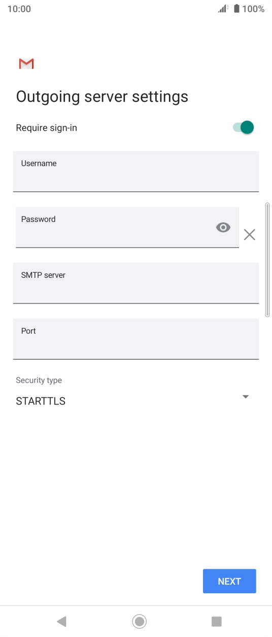 Press the indicator next to 'Require sign-in' to turn on the function.
