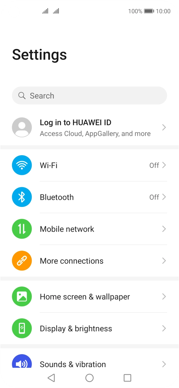 Press Wi-Fi.