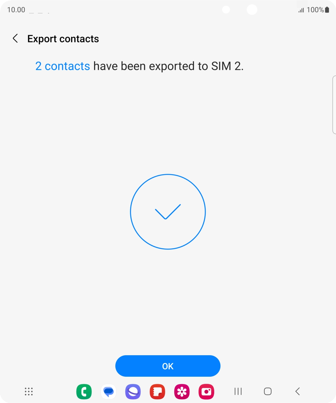 Press OK. Press OK.