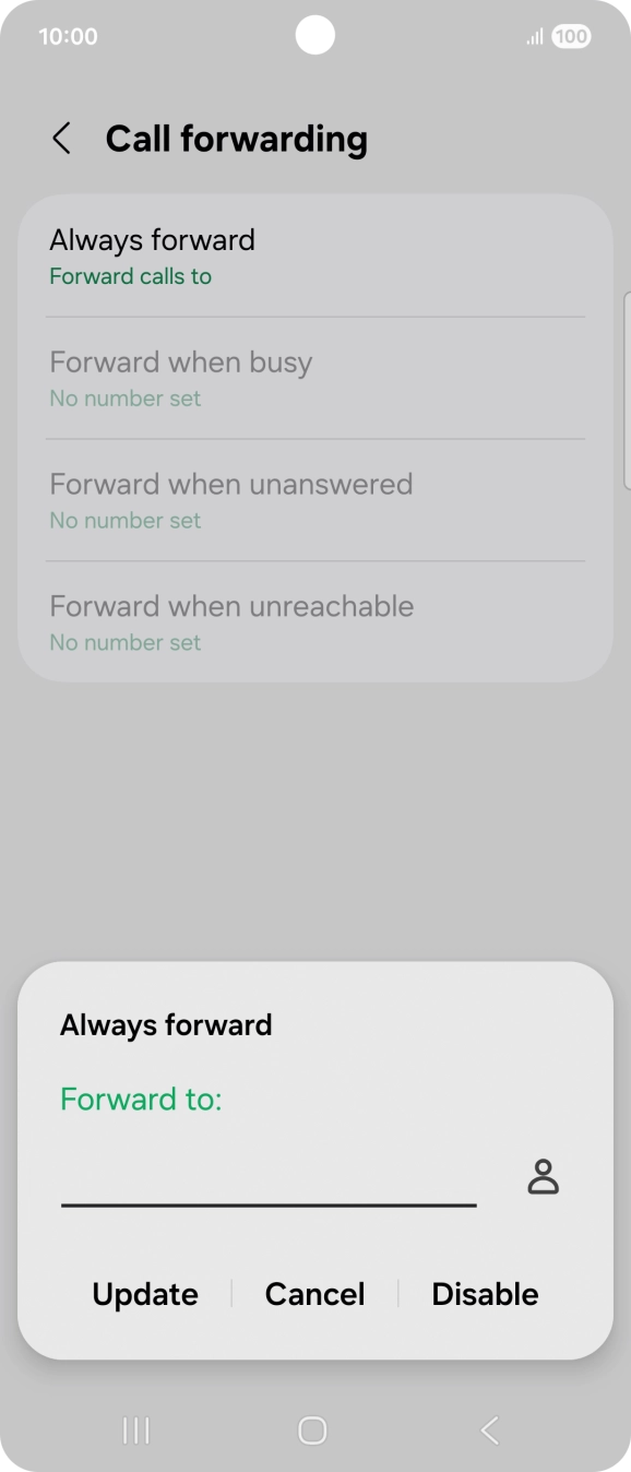 Press Disable.