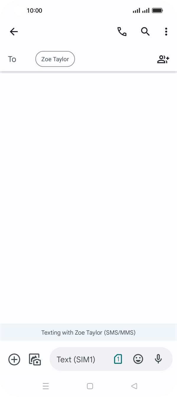 Press the SIM icon. Press the SIM icon.