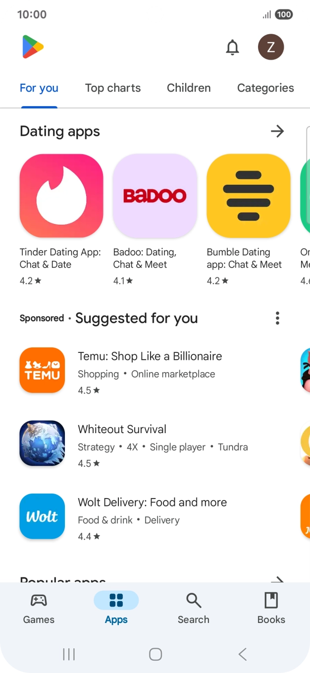 Press Search.