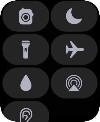 Press the flight mode icon to turn the function on or off. Press the flight mode icon to turn the function on or off.