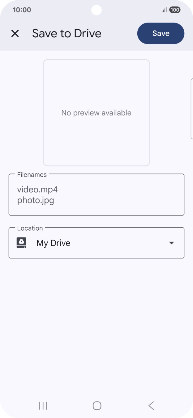 Press the field below 'Location' and go to the required folder. Press the field below 'Location' and go to the required folder.
