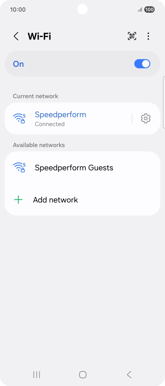 Press the Home key to return to the home screen.