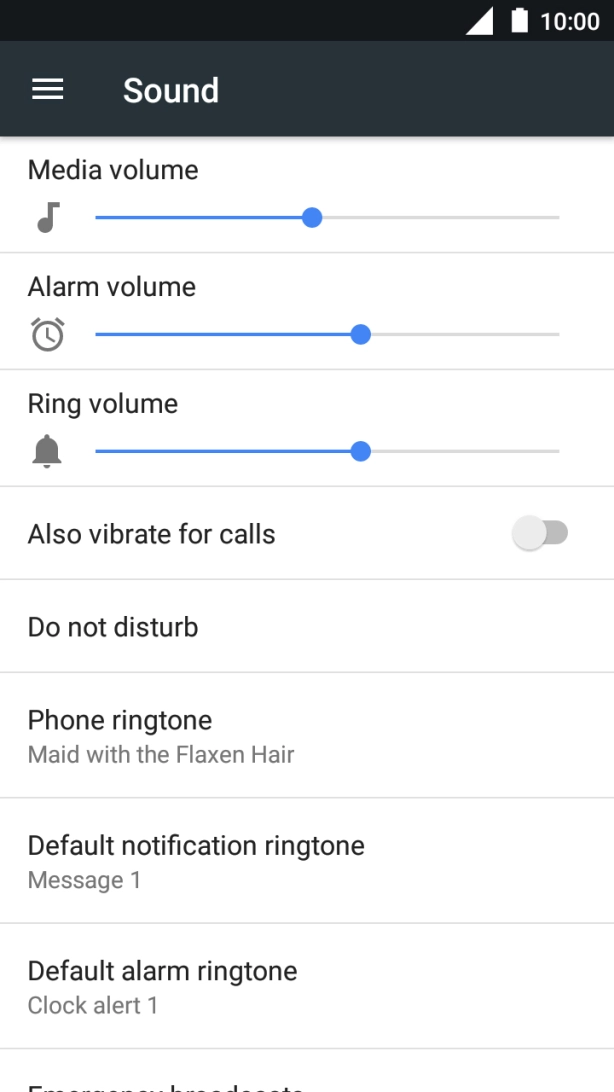 Press the Home key to return to the home screen.