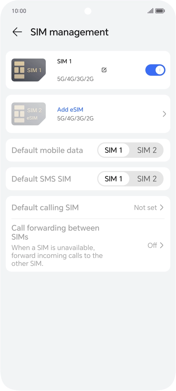Press Add eSIM. Press Add eSIM.
