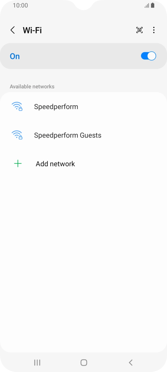 Press the menu icon. Press the menu icon.