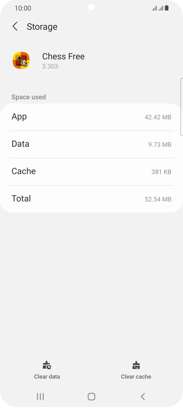 Press Clear cache.