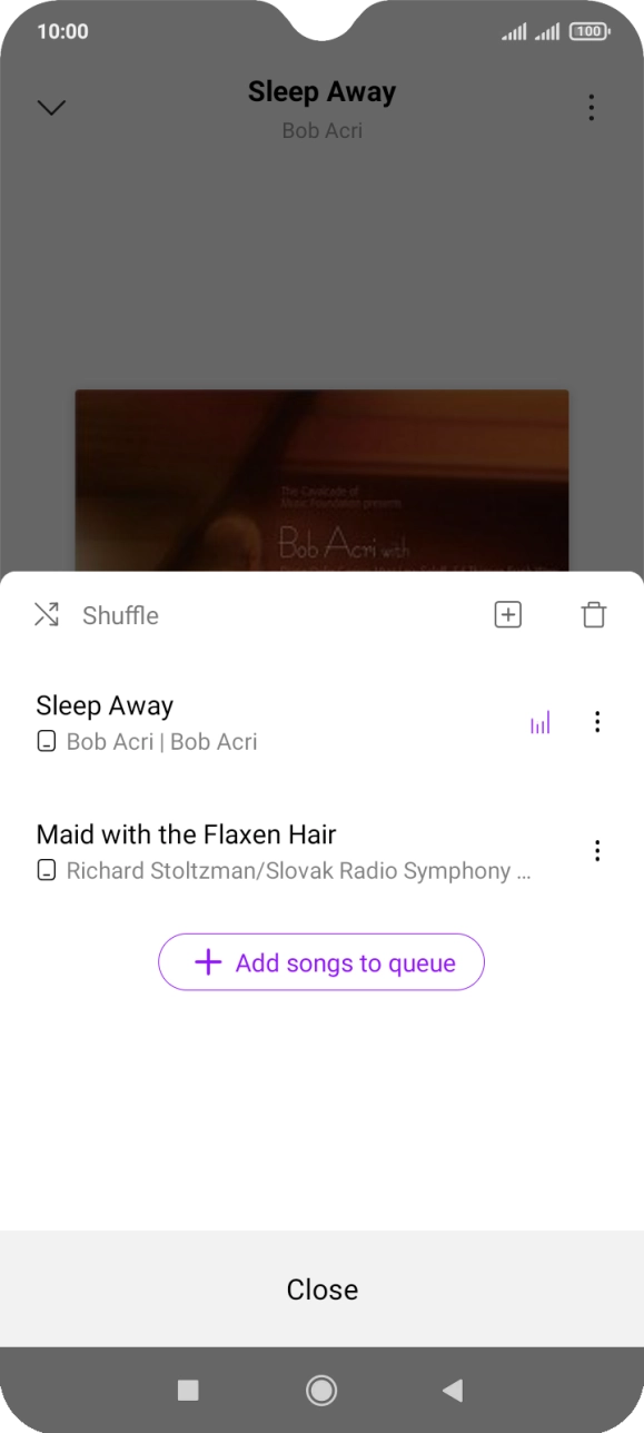 Press the add icon.
