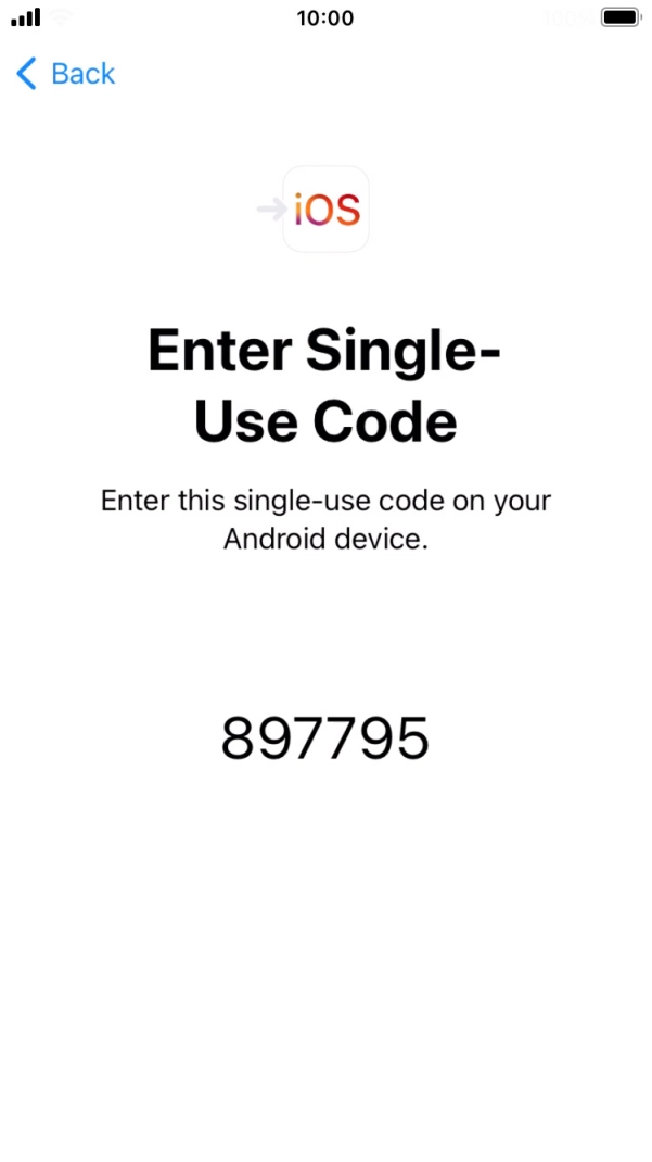 Follow the instructions on the screen and in the 'Move to iOS' app to transfer the content from the Android phone to your phone and set up your phone and prepare it for use.