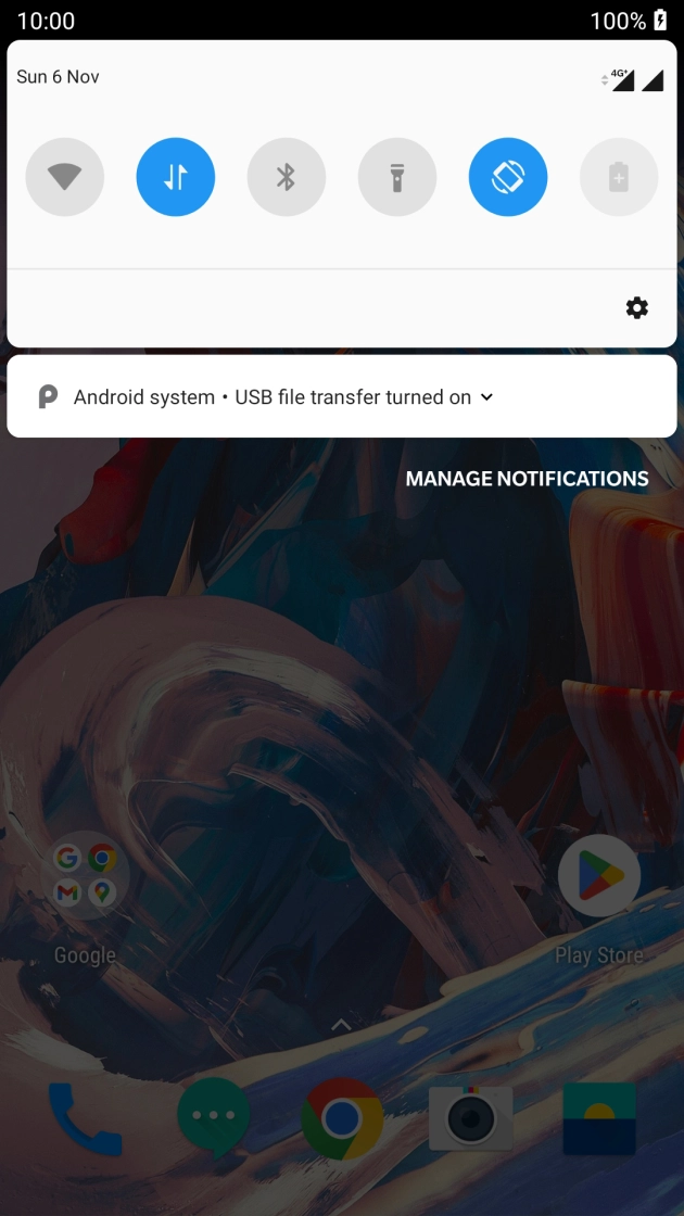 Press Android system. Press Android system.