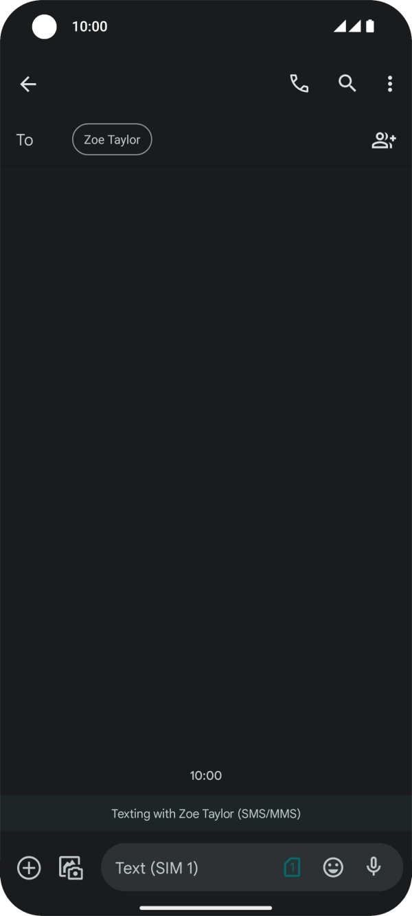 Press the SIM icon. Press the SIM icon.