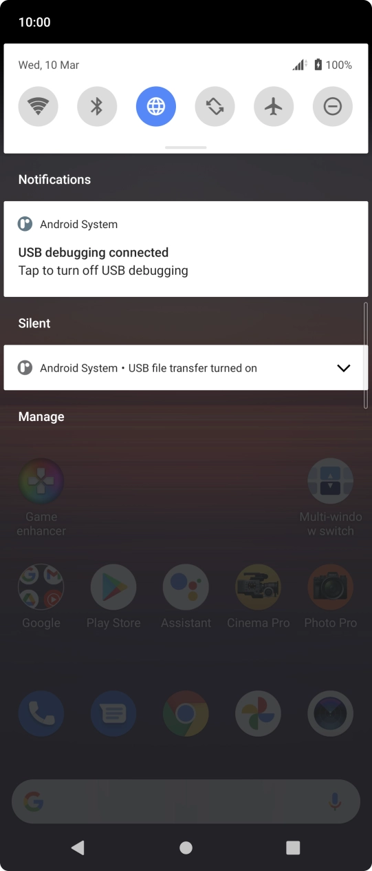 Press Android System.