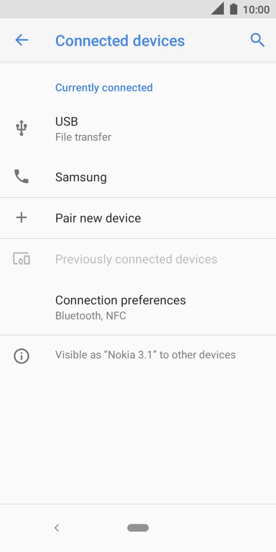 Press the Home key to return to the home screen.