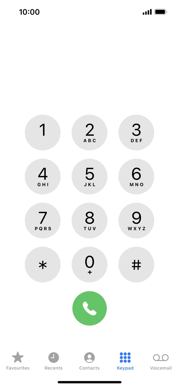 Press Keypad.