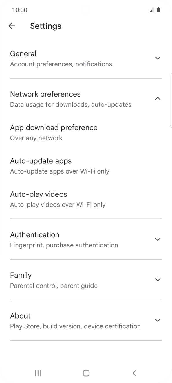 Press Auto-update apps. Press Auto-update apps.