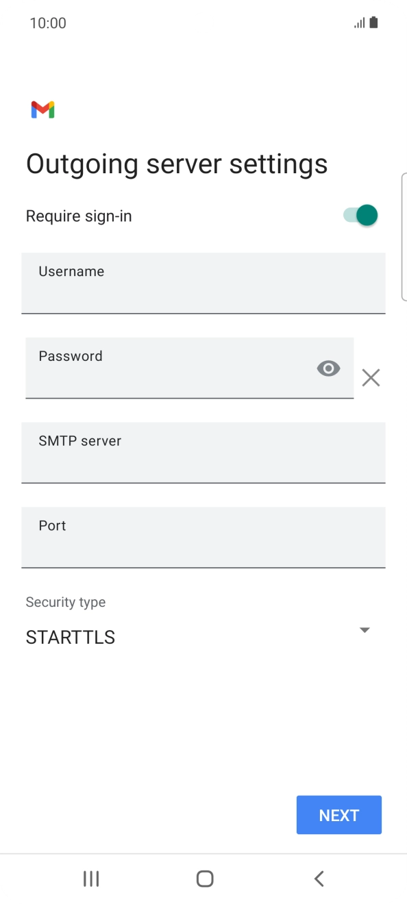 Press the indicator next to 'Require sign-in' to turn on the function.