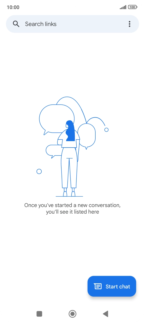 Press Start chat.
