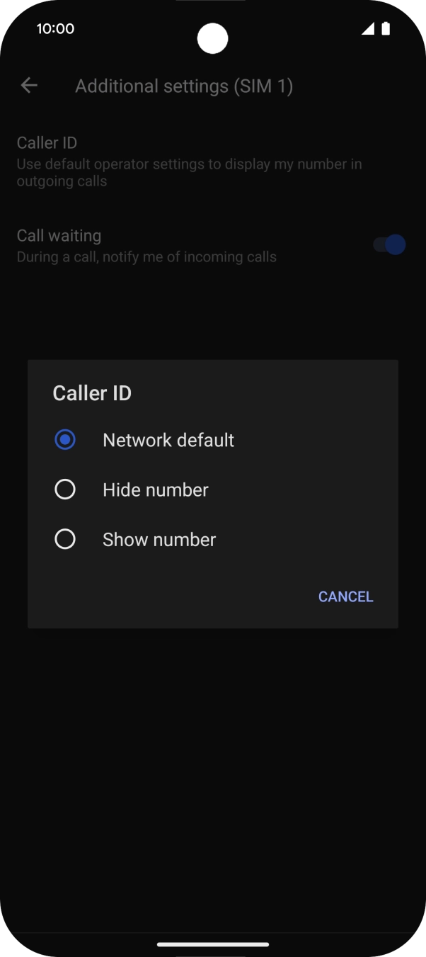 Press Show number to turn on caller identification. Press Show number to turn on caller identification.