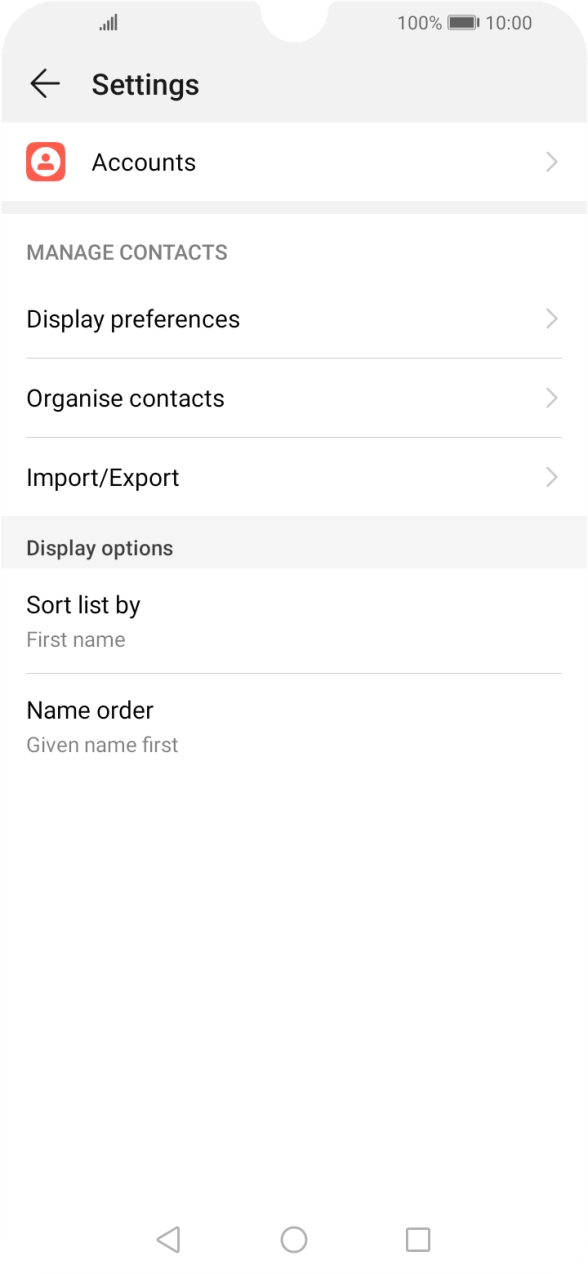 Press Import/Export.