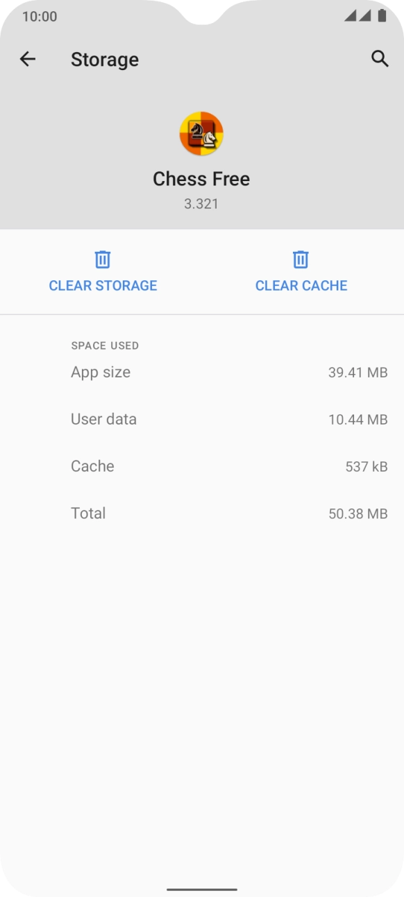 Press CLEAR CACHE.