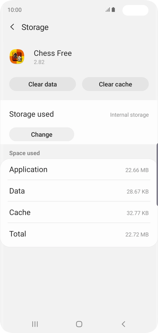 Press Clear cache.