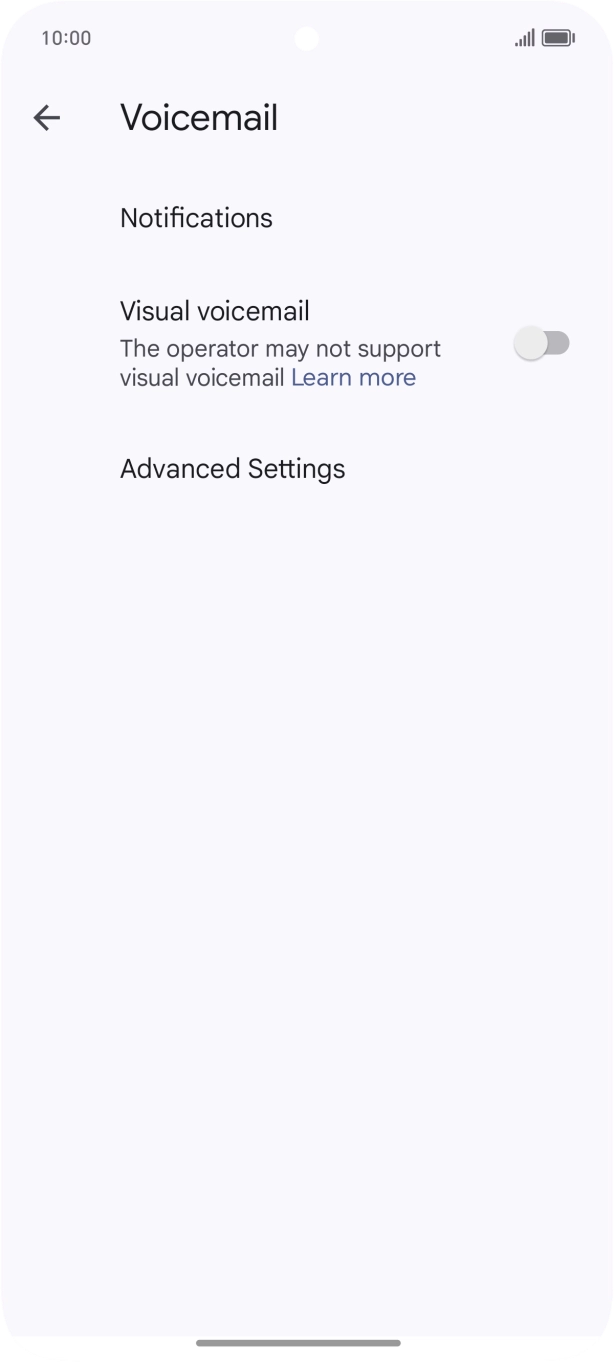 Press Advanced Settings. Press Advanced Settings.